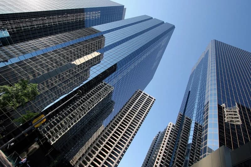 Downtown commercial office towers
