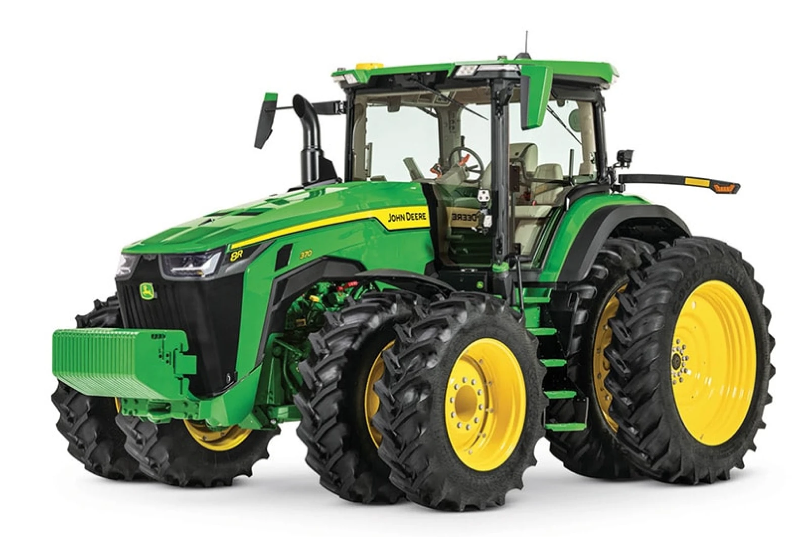 John Deere tractor in field