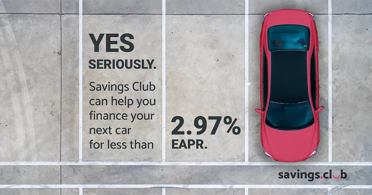 Affordable Car Finance Deals With Savings Club&#8217;s 2.9% EAPR